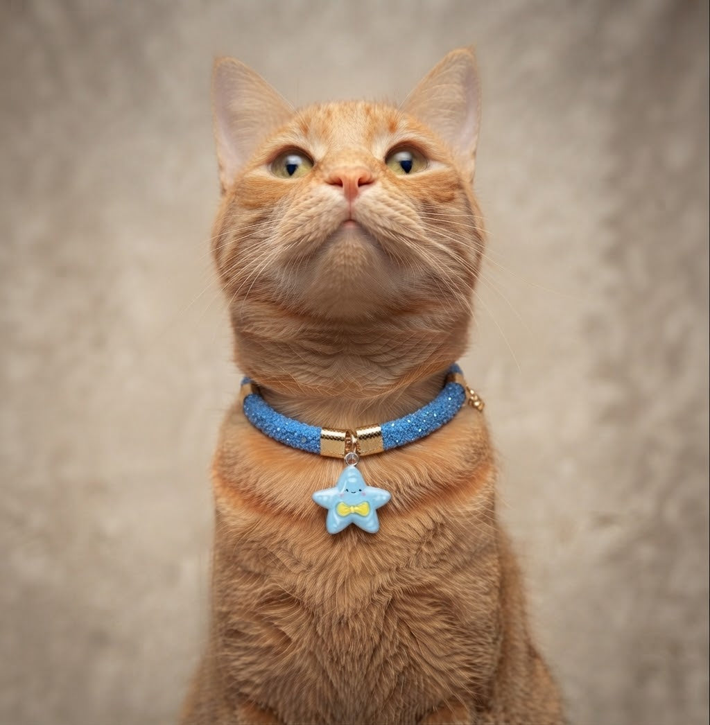 Collar Gato Brillos con Dije