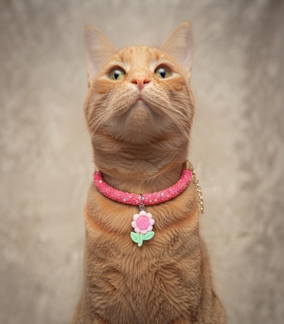 Collar Gato Brillos con Dije