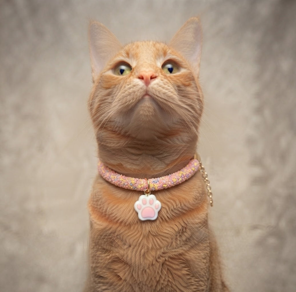 Collar Gato Brillos con Dije