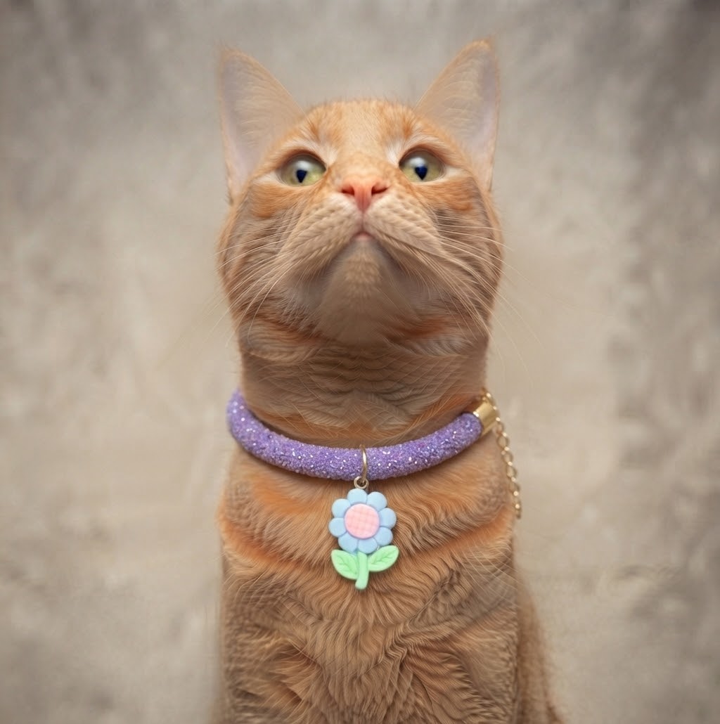 Collar Gato Brillos con Dije